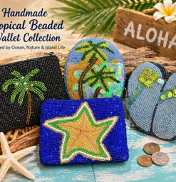 Handmade Tropical Beaded Wallet Collection