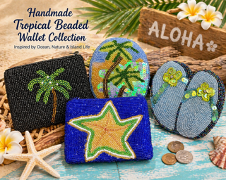 Handmade Tropical Beaded Wallet Collection