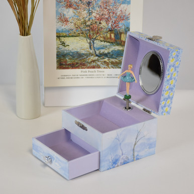 Ballet Music Box Collection-Handcrafted Paper exterior with delicate printed design - Image 3