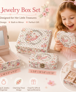 Unicorn Jewelry Box with Floral Wreath (Multi-Colored)