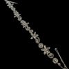 Hairband - rhinestone 5 flowers