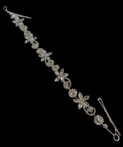 Hairband - rhinestone 5 flowers