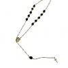 Rosary black eye stone