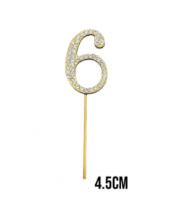 Cake Topper - SIZE 4.5cm - Gold