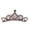Hair Comb with clear bead in middle,silver