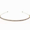 Hairband - Thin single row of rhinestones (colour options)
