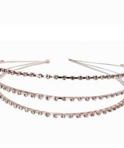 Hairband- 3 thin rows of rhinestones
