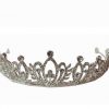 Hair Tiara- Swirls and leaf design toped with rhinestones