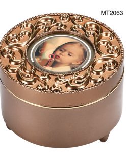 Vintage Style Music box with photo frame