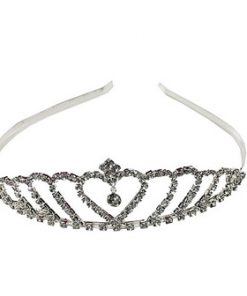 Hair tiara – Half hearts connected with heart in middle