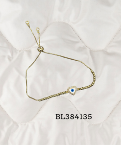 Bracelet - style option evil eye pull up beads chain