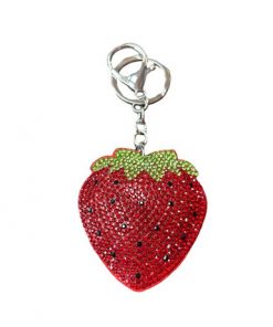 Key chain shine Rhinestones fruit Series