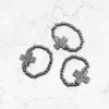 Stretchy thick rhinestone cross rings , 3 pcs for $10.00