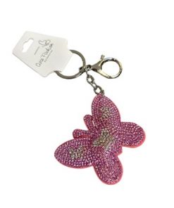 Keychain - Rhinestones Butterfly