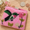 Handmade beaded Hummingbird & Floral Coin Purse Gift Shop