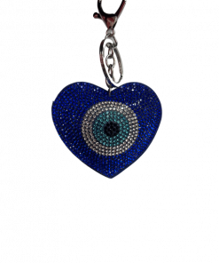 Key chain shine Rhinestones Evil eye