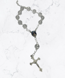 Rosary-clear crystal 10mm