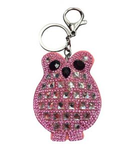 Key chain shine Rhinestones OWL