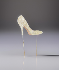 Cake topper- Rhinestone high heel shoe (colour options)