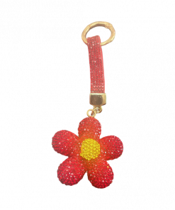 Keychain Rhinestones 3D Style Daisy