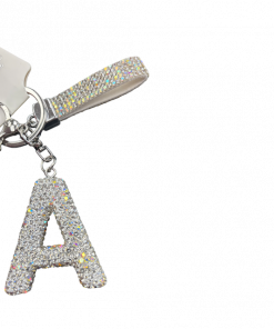 Initial 3D Crystal Keychains