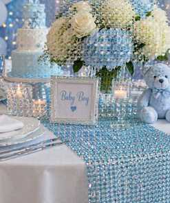 Alternative view of Diamond Rhinestone mesh Ribbon Wrap Roll
