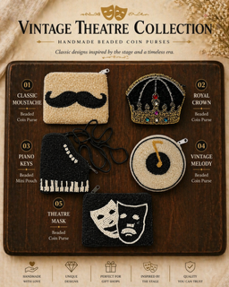 Handmade Vintage Theatre Collection coin Purse Classic Stage Series