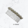 Haircomb- pearls and one wrap of rhinestones hand made