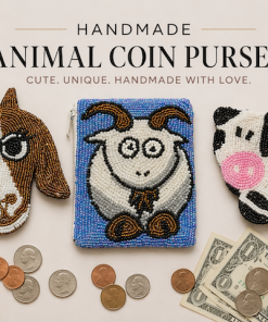 Handmade Farm Animal coin Purse Country Style Collection