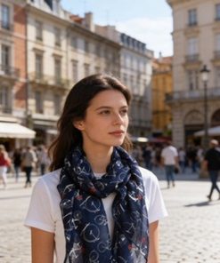 Bicycles print Scarf
