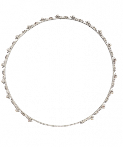 Headband Crown base wire wreath circle silver