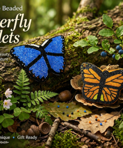 Handmade Beaded Butterfly Coin Wallet