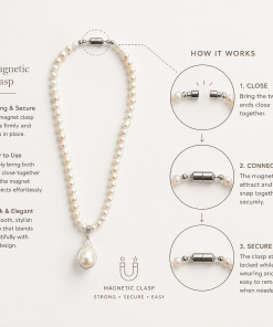 Alternative view of Baroque Pearl Pendant Necklace Freshwater Pearl Jewelry