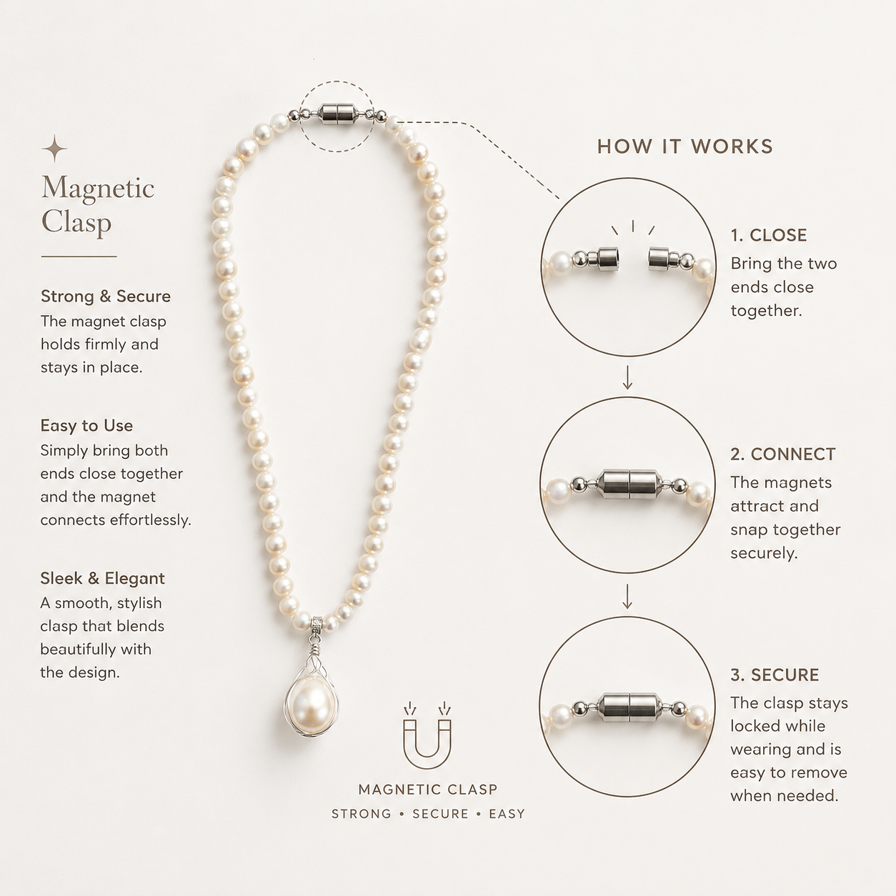 Baroque Pearl Pendant Necklace Freshwater Pearl Jewelry - Image 2