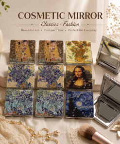 Famous Art Painting  Compact Mirror -12 pcs assorted Design
