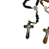 Rosary -Necklace made in pine wood
