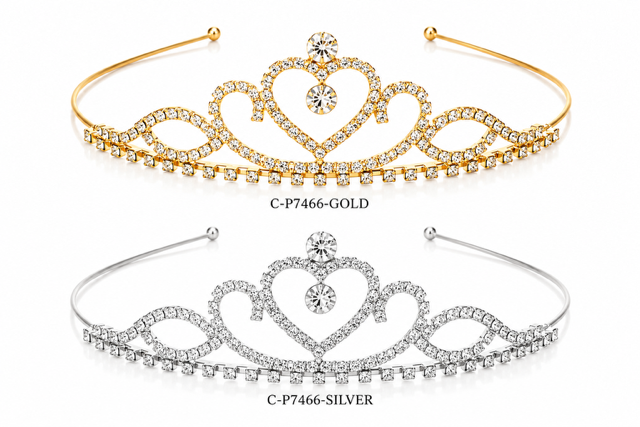 Crystal Heart Princess Tiara