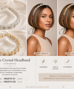 Bridal Headband With Ribbon Tie