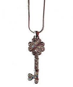 Necklace- Heart shaped key (medium size)