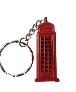 London Phone booth keychain