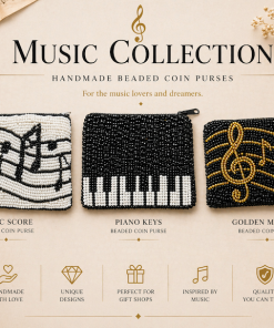 Handmade Music Note  Collection Coin Wallet
