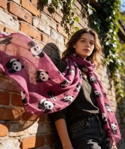 Panda Print Scarf
