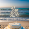 Cake topper- You & Me (colour options)
