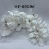 Silk flower headband w/ rhinestones