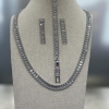 Tennis necklace and Earring set