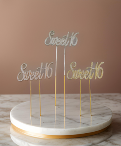 Cake Topper - Sweet 16 (Colour options)