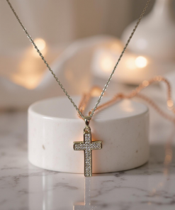 Necklace-Cross  wide style