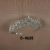 Hair tiara with diamond crystals  and pinty wave design