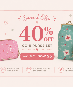 Nurse Essential Glasses Case and Coin Purse