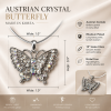 Austrian Crystal Butterfly Necklace